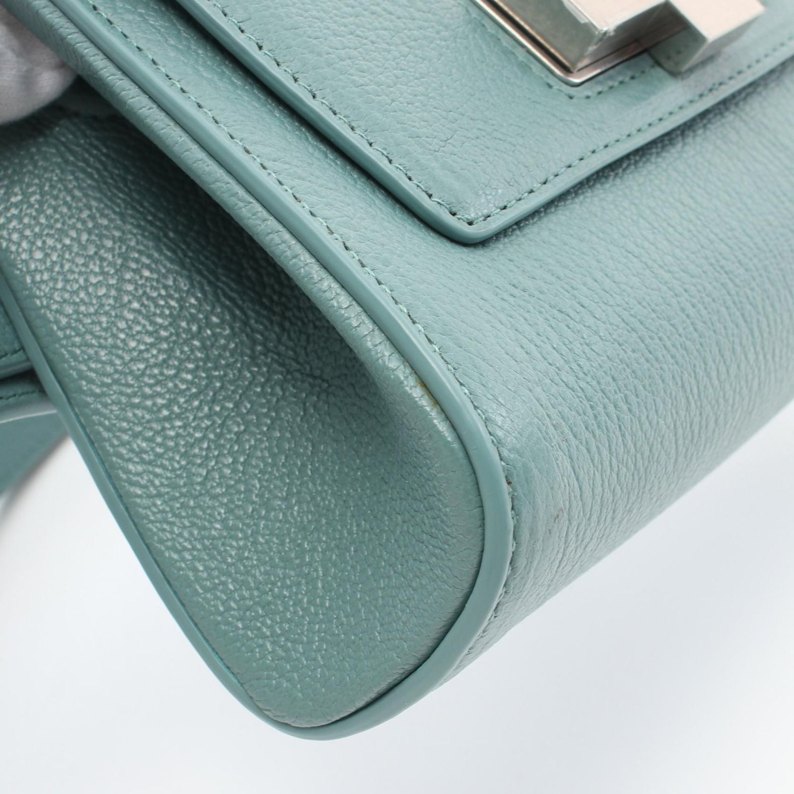 ボッテガヴェネタ BOTTEGA VENETA ウエストバッグ ブルー レザー