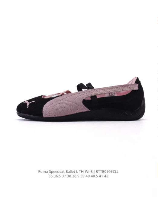 Puma バレエシューズ 黒/ピンク PUMA SPEEDCAT BALLET BLACK PINK プーマ スピードキャット