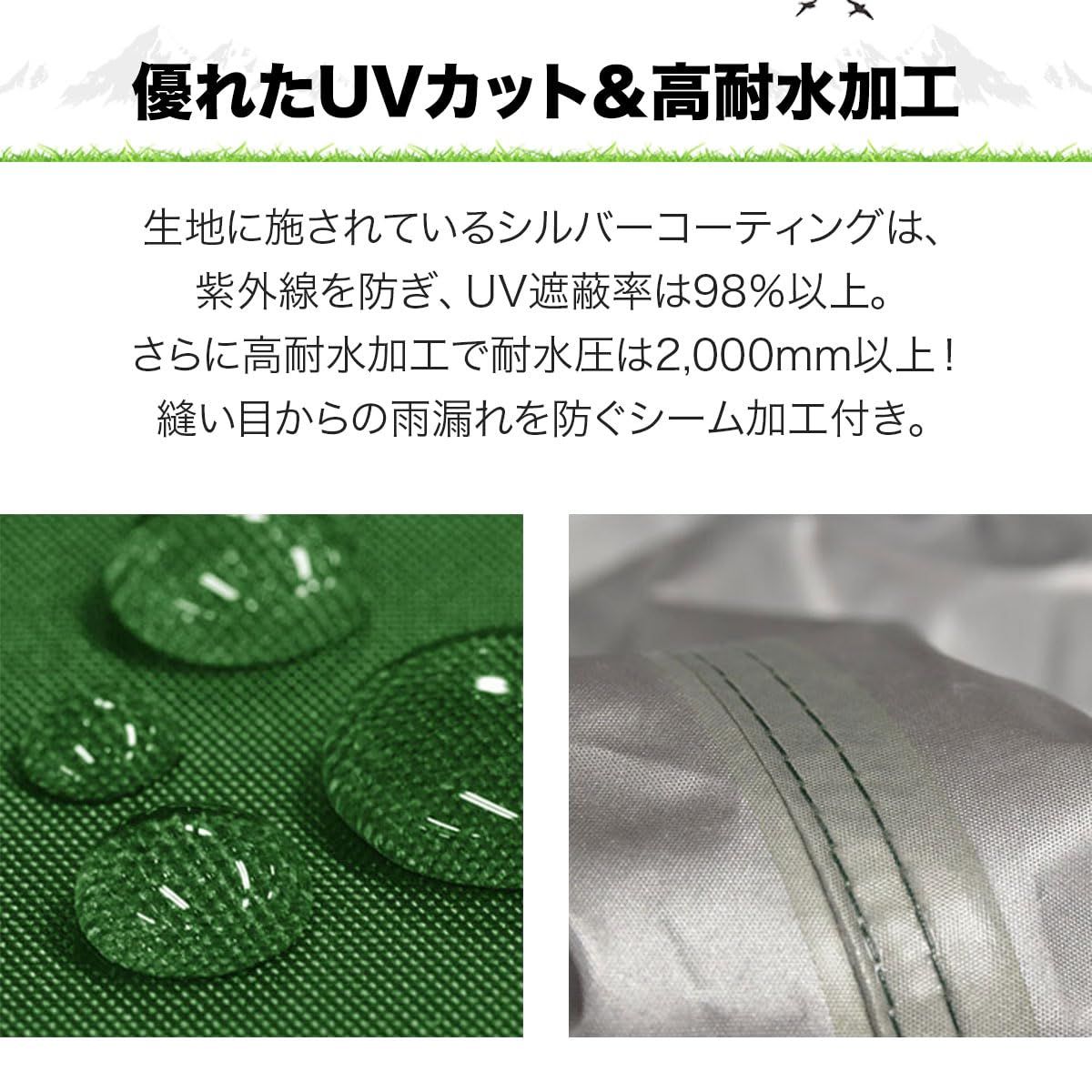 FIELDOOR ワンタッチタープテント 組立て簡単 高耐水加工 シルバーコーティング ホワイトを除く UVカットコーティング アウトドア キャンプ BBQ 通常タイプ 3.0m ライトベージュ ブラウンフレーム OLIVEOS_COM_TR