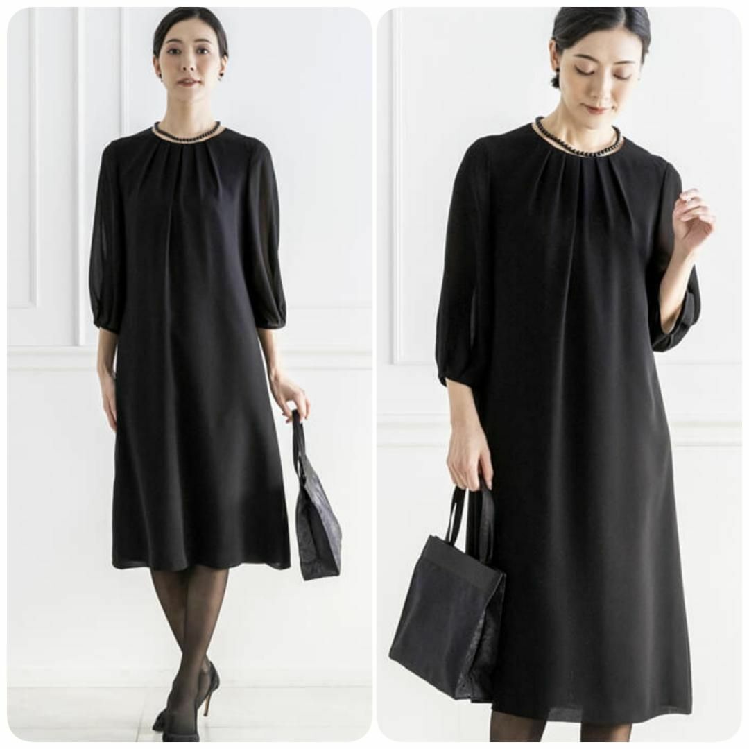 ✨新品・タグ付✨ SOIR PERLE ブラックフォーマル ワンピース 9 ✨新品・タグ付✨ SOIR PERLE ブラックフォーマル ワンピース 9