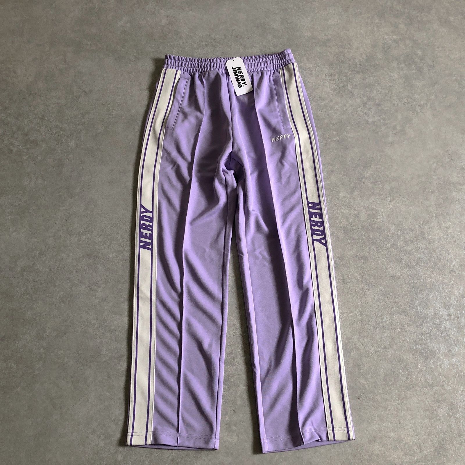 NERDY velvet ジャージ　上下 NERDY ジャージ ベロアパイピングトラックトップ メンズ レディース