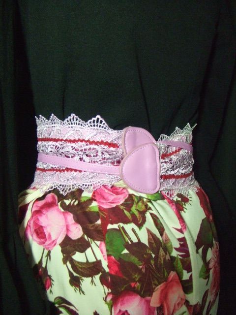 値下げ☆フラメンコ用シージョ焦げ茶フレコベビーピンクチュールレース