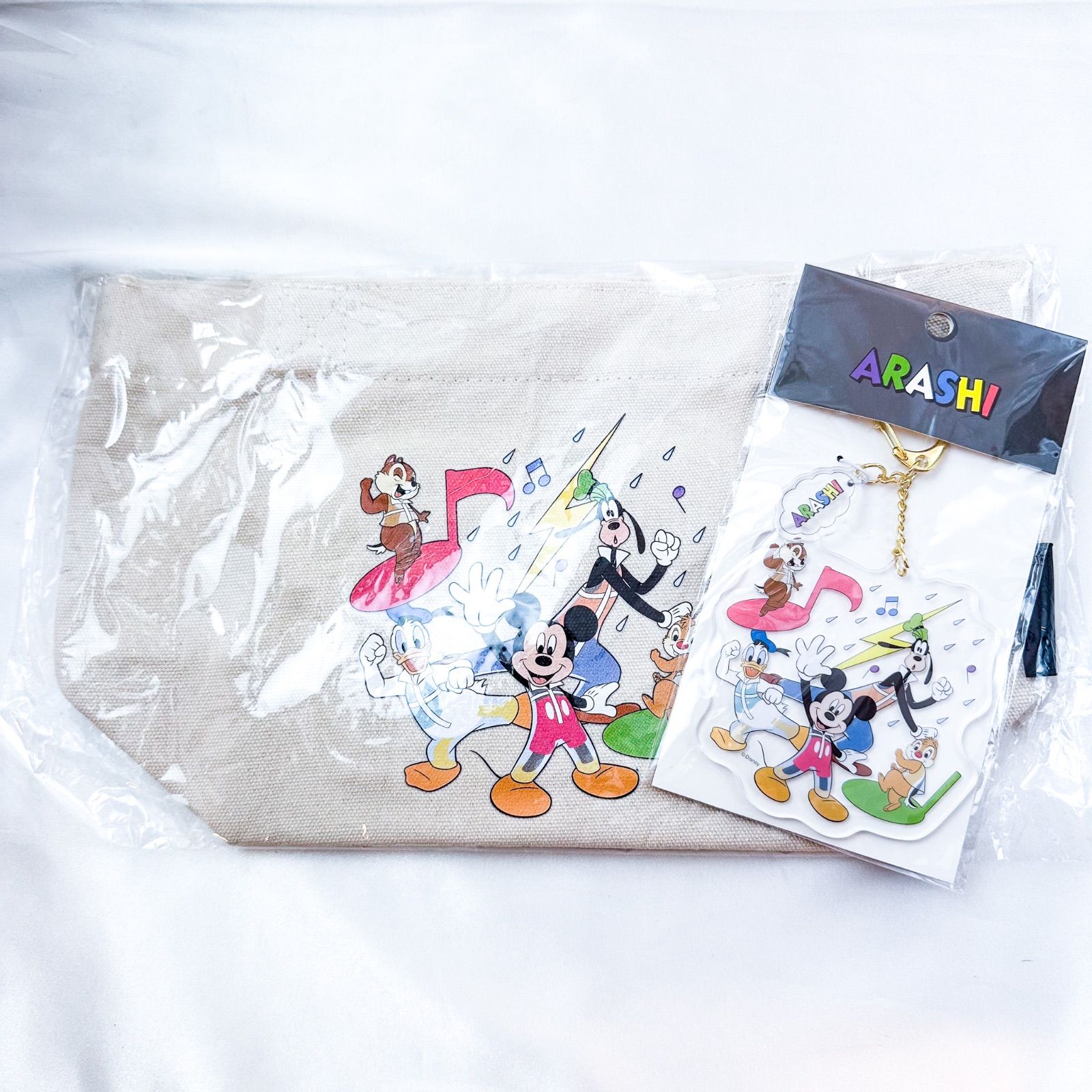 新品未開封 嵐 キーホルダー / ミニトートバッグ 「ARASHI EXHIBITION