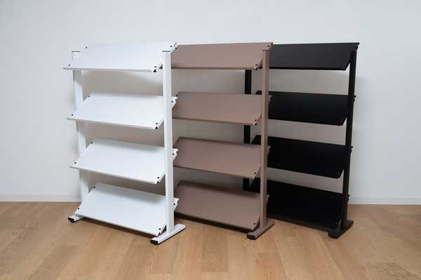 スチール製の２ＷＡＹラック ４Ｄ W80.5×D31×H119.5|125cm No.74 ブラック