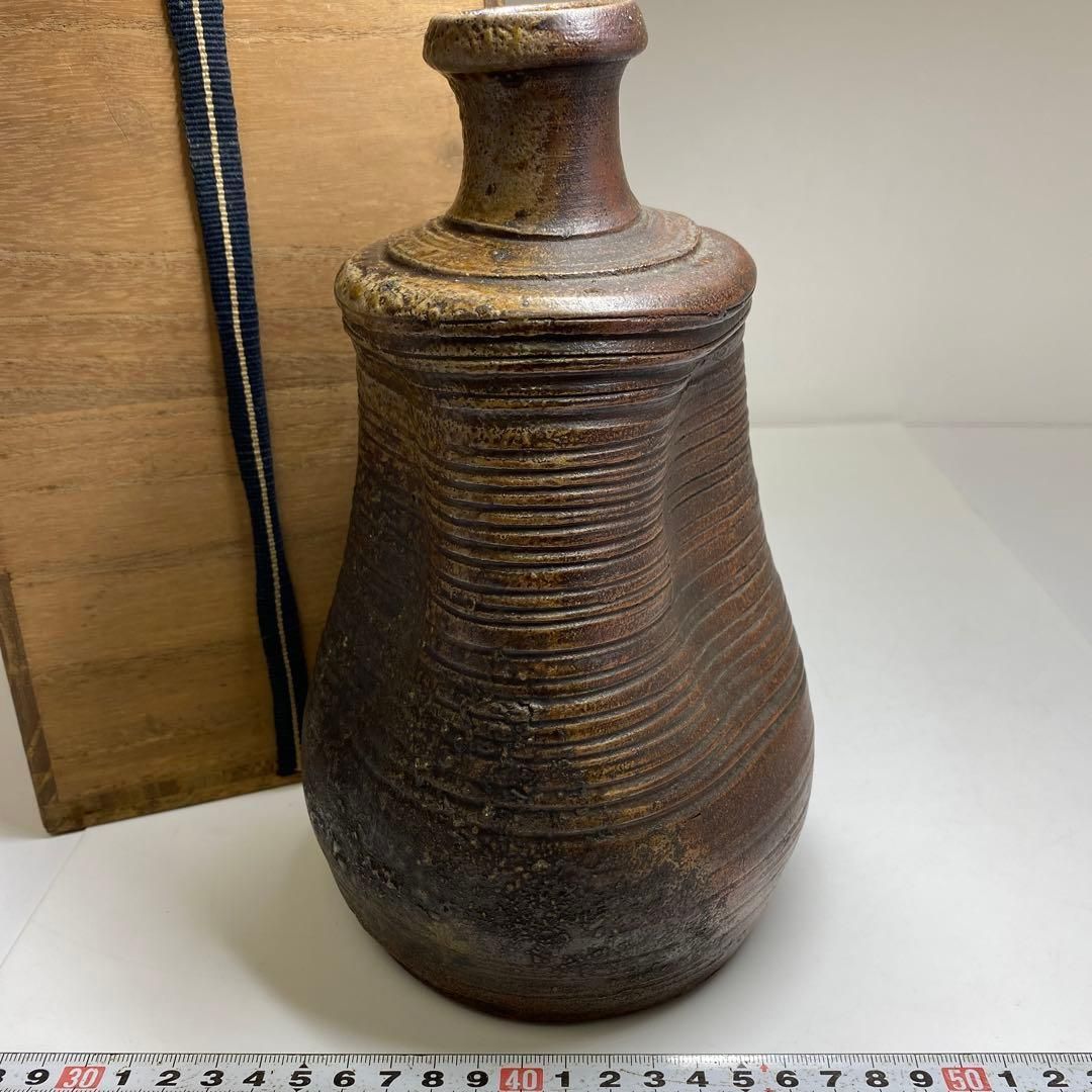 古備前　徳利　木箱付　高さ22㎝　東Y6-1007① 古備前 徳利 木箱付 高さ22㎝ 東Y6-1007① - メルカリ