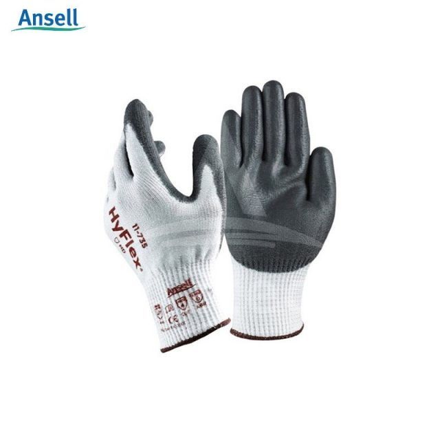 憧れの S Ansell 耐切創手袋ハイフレックス 72双 HyFlex11-735 EN388 2016 アンセル