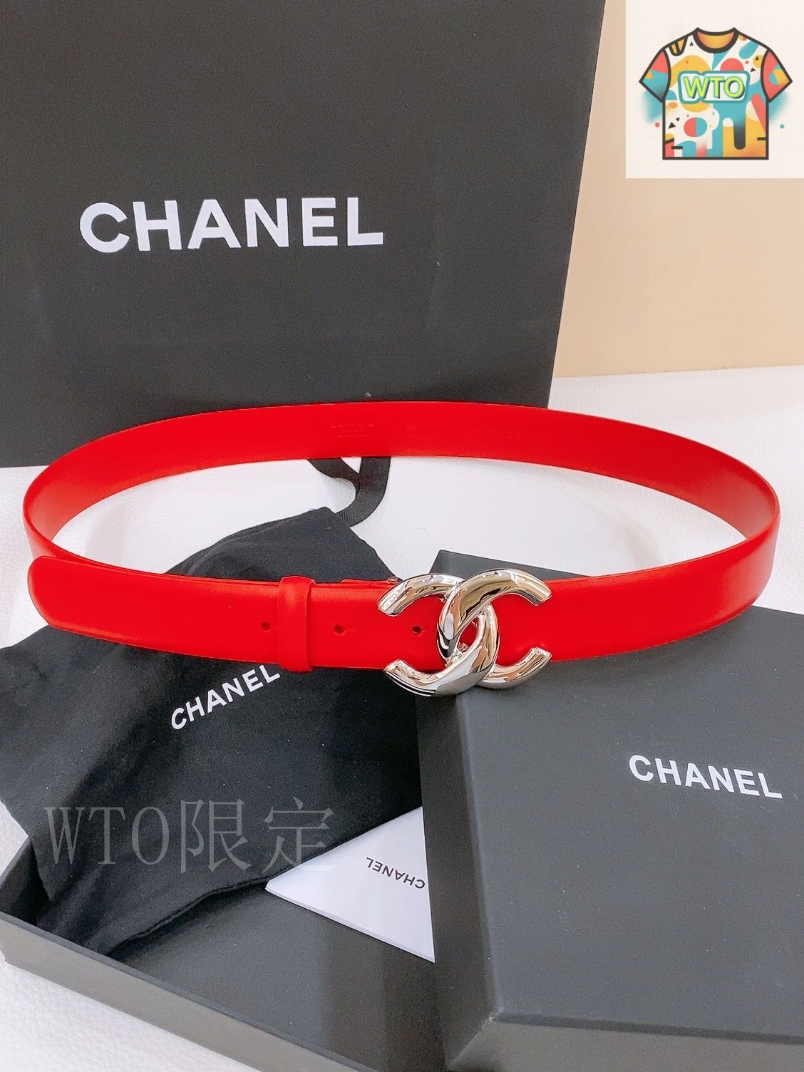 【ワンポイントに】 CHANEL ベルト org.jpg