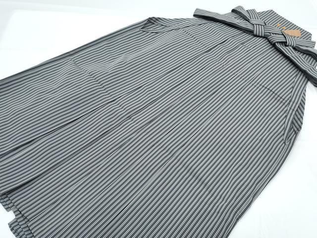 平和屋着物●男性 行灯袴 作家物 伊吹雪平 正絹 CAAX3130th