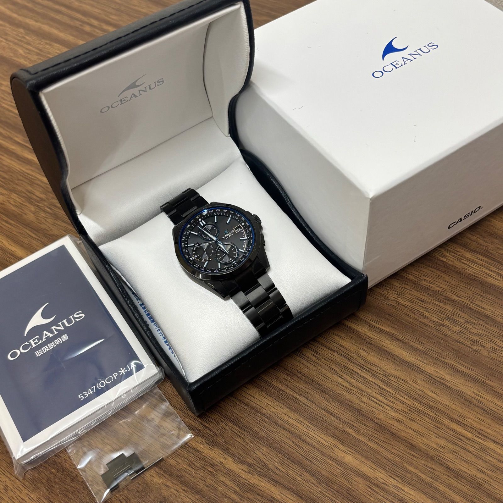 希少】カシオ オシアナス OCW-S100-1AJF 箱付 ソーラー チタン OCW