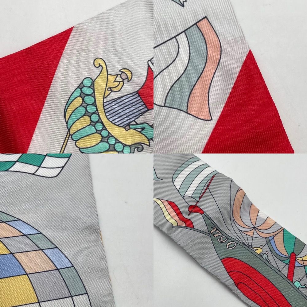 HERMÈS ツイリー　大空の狂気　美品 2022年春夏 HERMES エルメス スカーフ ツイリー 大空の狂気