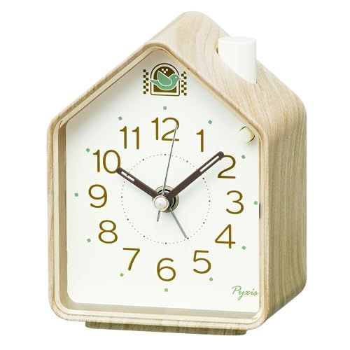 セイコークロック(Seiko Clock) 目覚まし時計 置き時計 アナログ 薄茶木目 110×86×63mm PYXIS ピクシス NR453A -  メルカリ