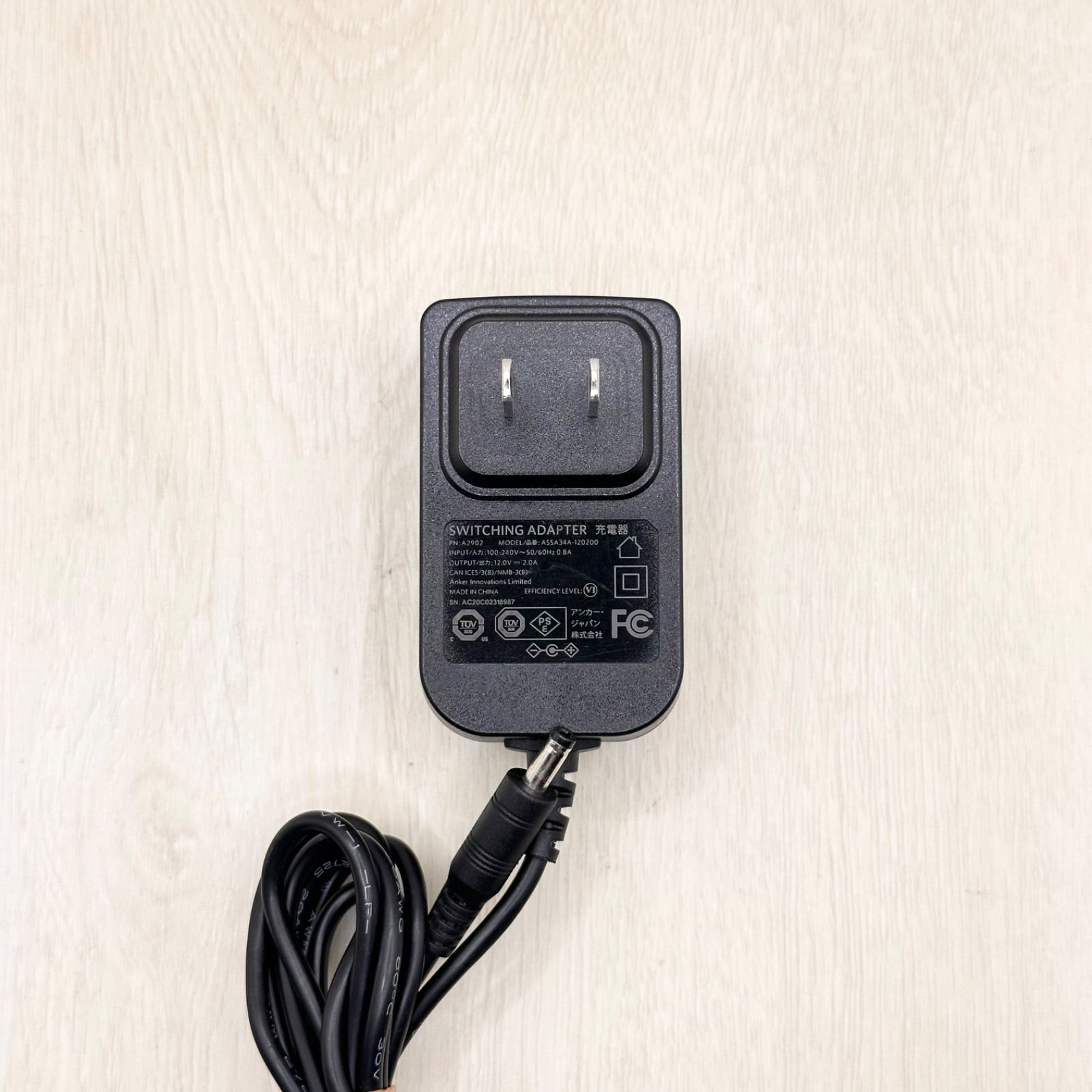 ASSA34A-120200 Anker アンカー 純正品 ACアダプター 充電器