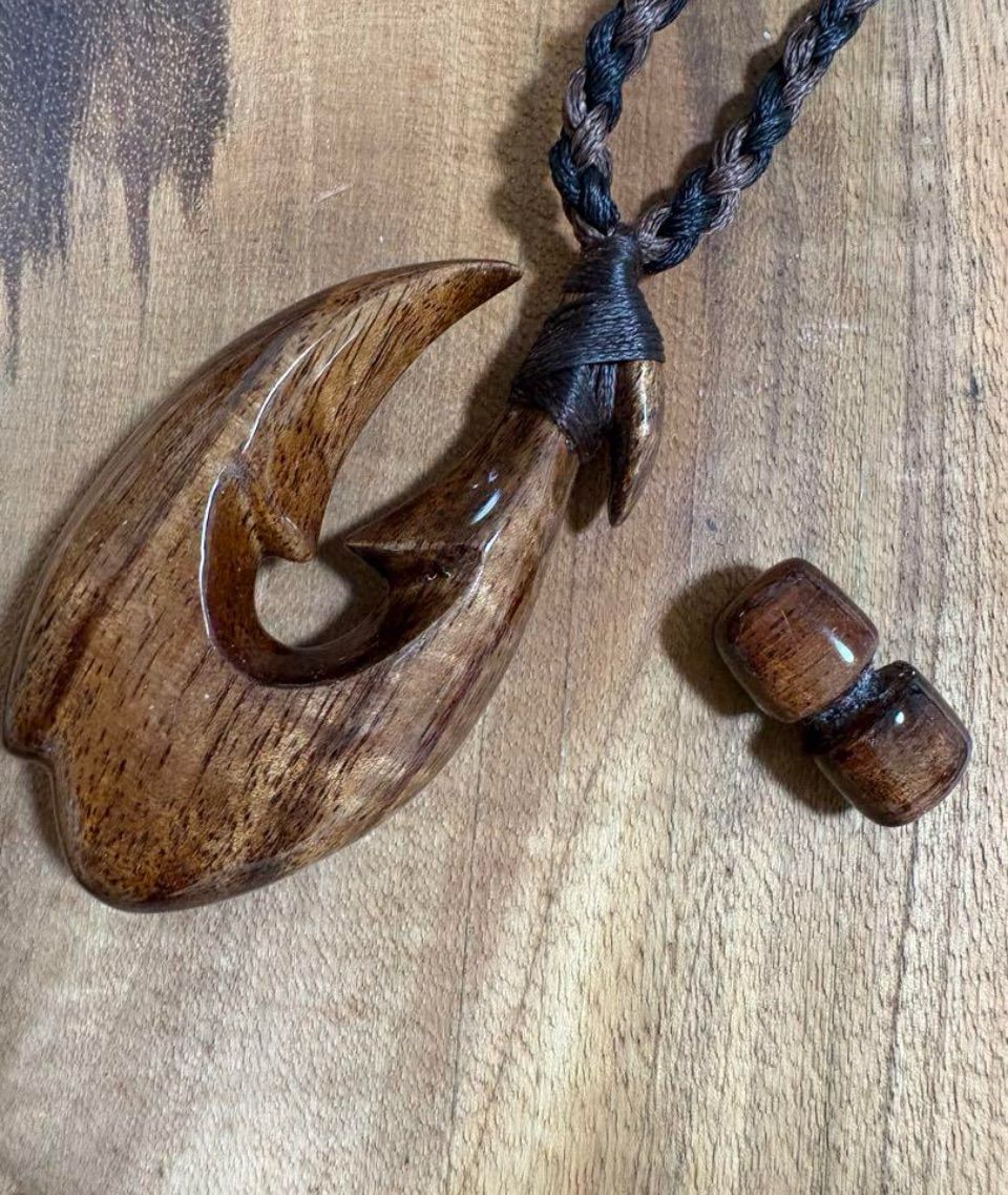 ボーンカービングネックレス hk2 ハワイアンコア