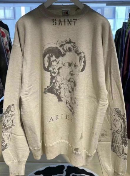 新品 SAINT MICHAEL セントマイケル スウェット Aries - メルカリ