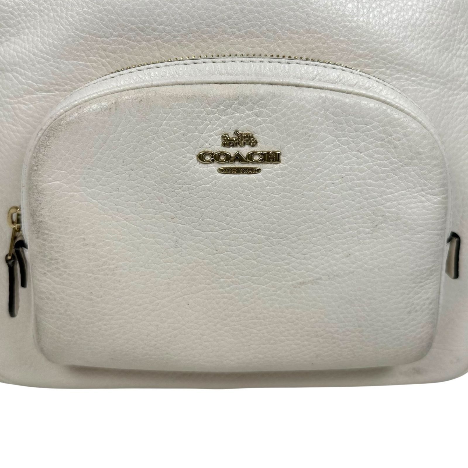 COACH】 コーチ コートバックパック リュック デイパック ホワイト 