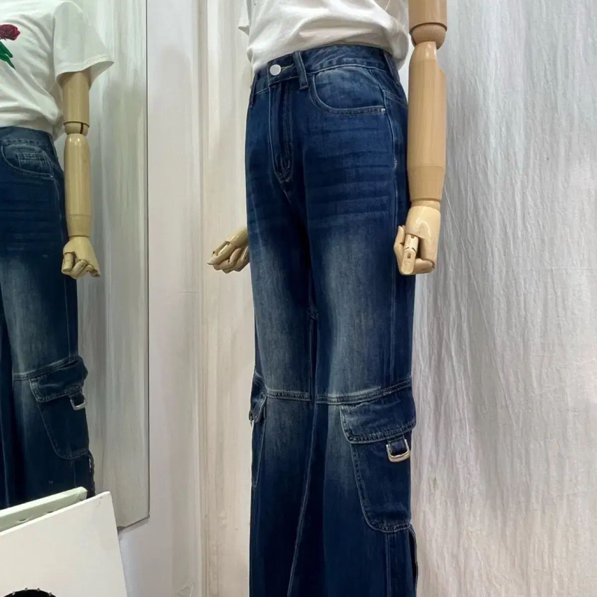 ブーツカットパンツ ベルト付きパンツ