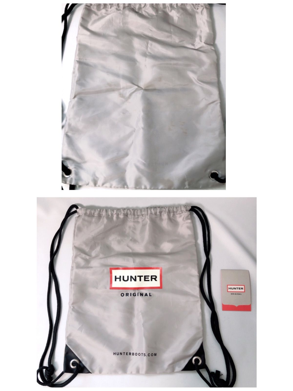 HUNTER ハンター レインブーツ 長靴 22.5cm ネイビー 収納袋付き