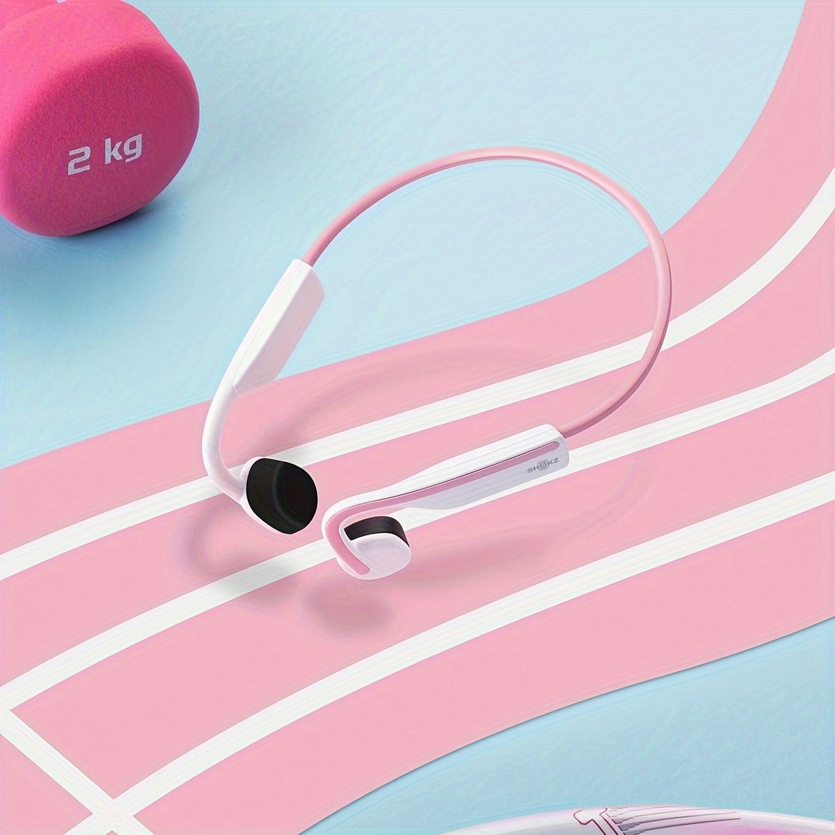 SHOKZ OPENMOVE 骨伝導イヤホン ホワイト・ピンク SHOKZ OPENMOVE 骨伝導イヤホン ホワイト・ピンク SHOKZ 骨伝導