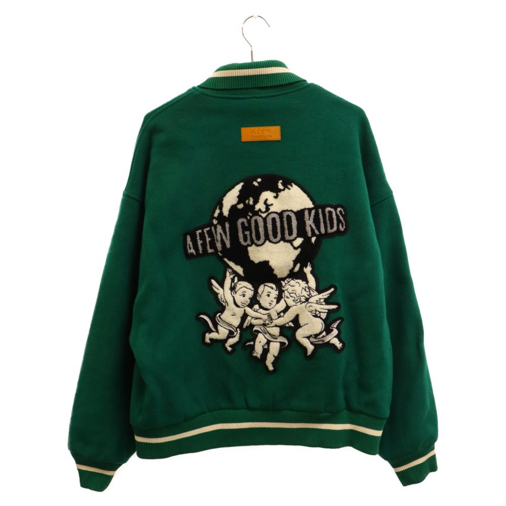 A FEW GOOD KIDS (アフュー グッド キッズ) ANGEL COLLEGE JACKET エンジェルカレッジジャケット スタジアムジャンパー ロゴワッペン グリーン