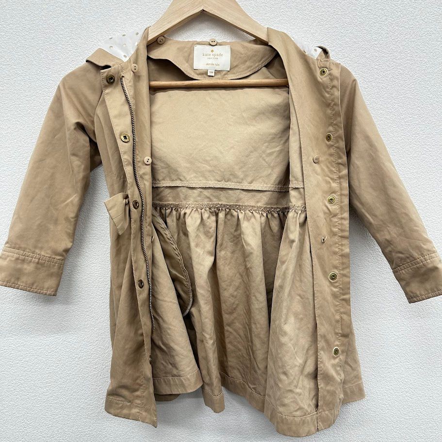 Katespade ケートスペード キッズ ジャケット フード ベージュ