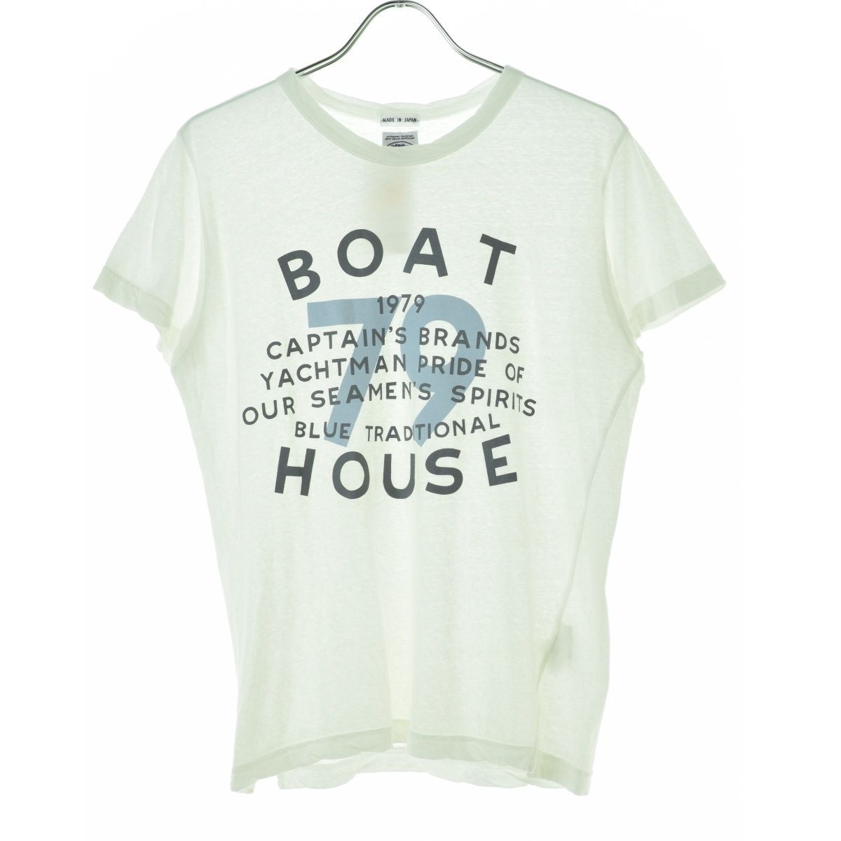 【BOATHOUSE】プリント クルー半袖Tシャツ