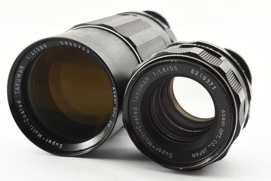 PENTAX - 【ダブルレンズセット】 SMC Takumar 55mm 200mm SO258 PENTAX - 【ダブルレンズセット】 SMC Takumar 55mm 200mm SO258
