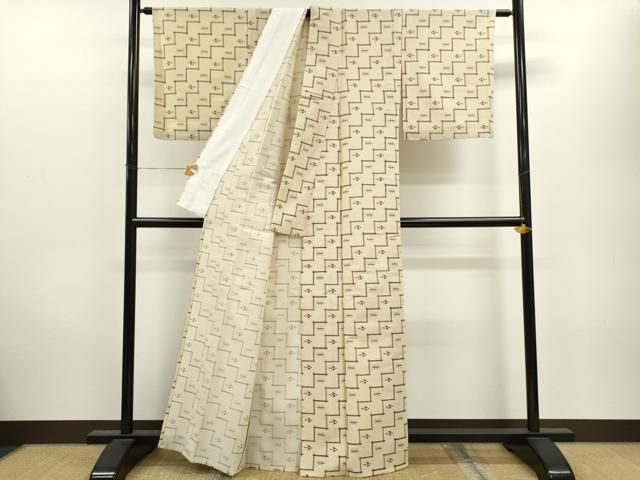 江戸小紋 毛万筋 宍戸陵 浜ちりめん 黒色 正絹 反物 2025年最新】Yahoo!