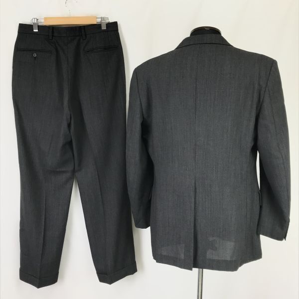 NEWYORKER ダークグレー スラックス 新品タグ付き　春夏　91 COOL COMFORT ウールシルク 無地 スラックス （スラックス