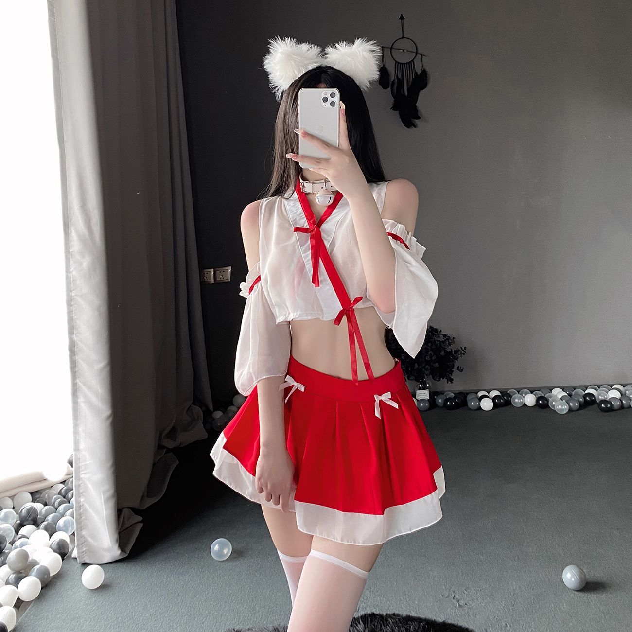 セクシー巫女　 ハロウィン 巫女ガール みこ コスプレ 四角い セクシー 巫女服 和服2600