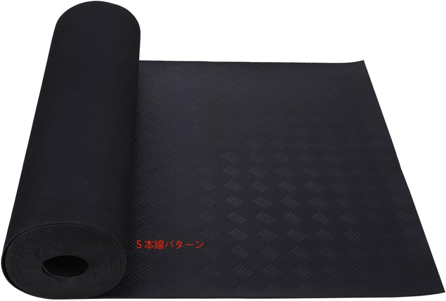 JPMG ガレージマット 100 500cm 厚さ3mmゴムマット トラックマット 荷台ゴムマットガレージラバーフロアマット表面滑り止め構造ラバーフロアマット倉庫 ワークショップ産業 地下室 ガレージ 滑り止め構造 絶縁 保護マット 地下室 車下用