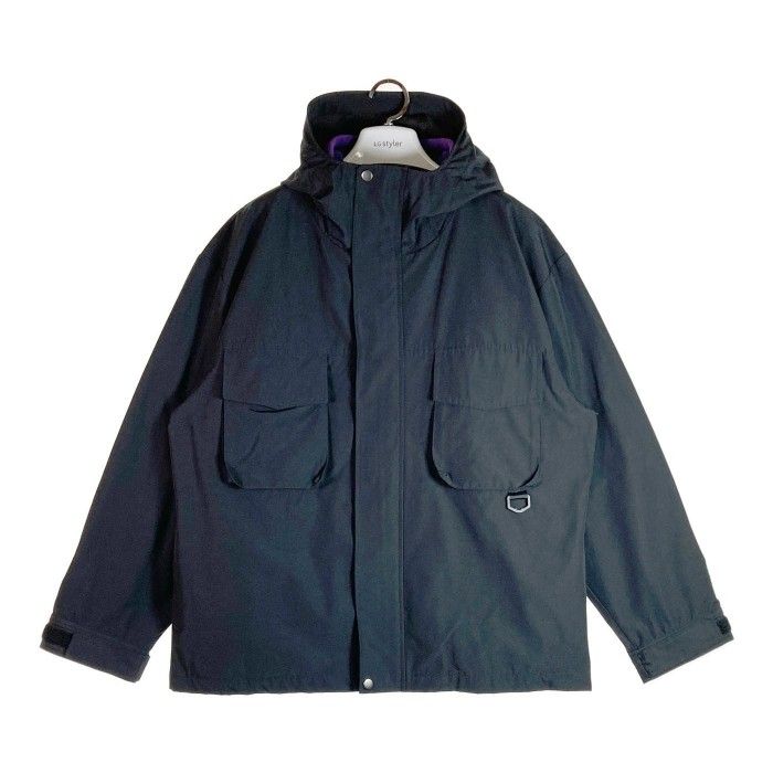 BAYFLOW ベイフロー ナイロンブルゾン フリースライナー付き パープル ブラック size4