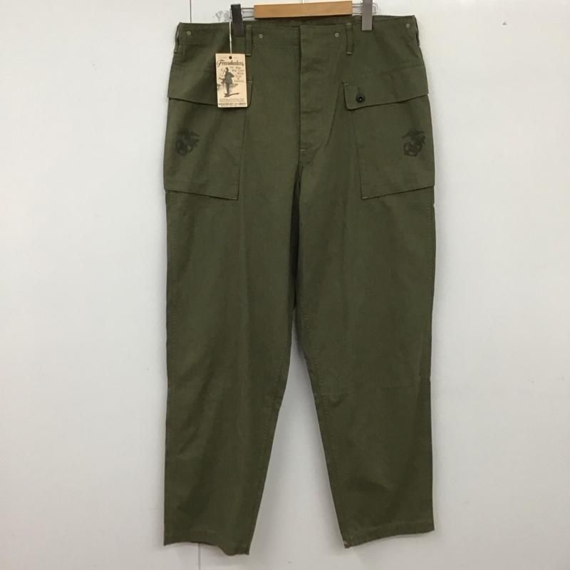 FREEWHEELERS フリーホイーラーズ パンツ ワークパンツ、ペインターパンツ USMCDEVILDOGM-1944 VintageStyleHeavyWeightYarnDyedHerringboneTwill ミリタリーパンツ