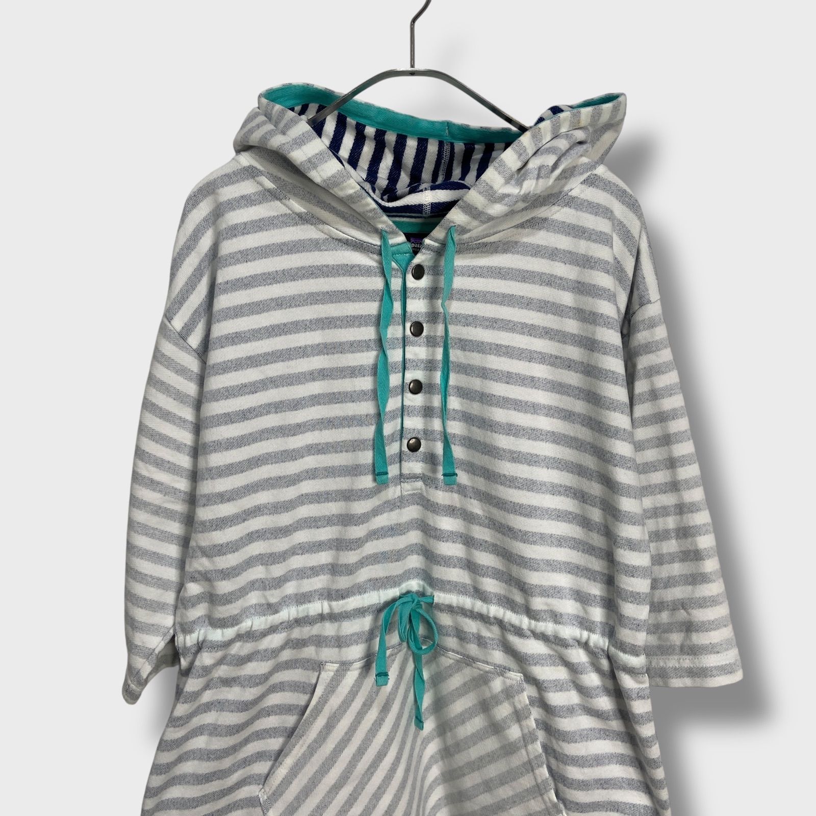 ☆Patagonia☆サンドラッパー☆ボーダー柄ワンピース☆フード