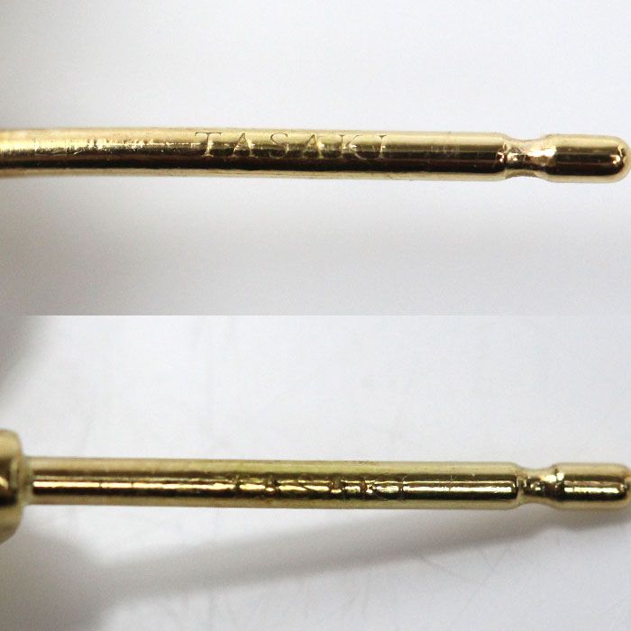 美品 TASAKI ダイヤ パール ピアス タサキ　18KYG 楽天市場】【緑屋質屋】田崎(タサキ・TASAKI) パール・ダイヤ