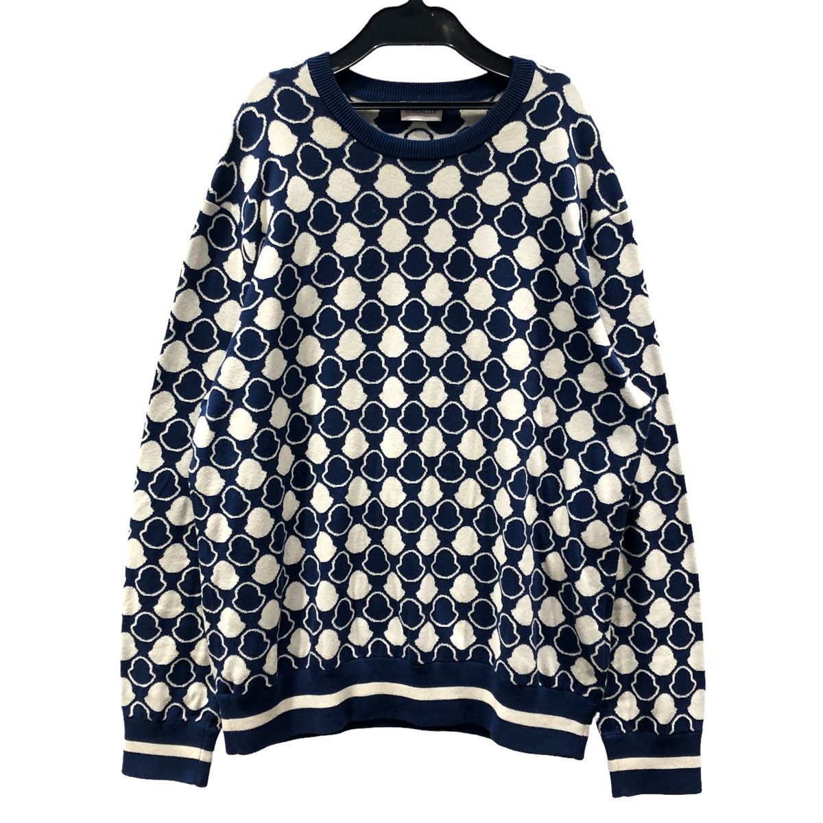 中古】 MONCLER モンクレール ロゴ ニットセーター F10919C71600 V9001  