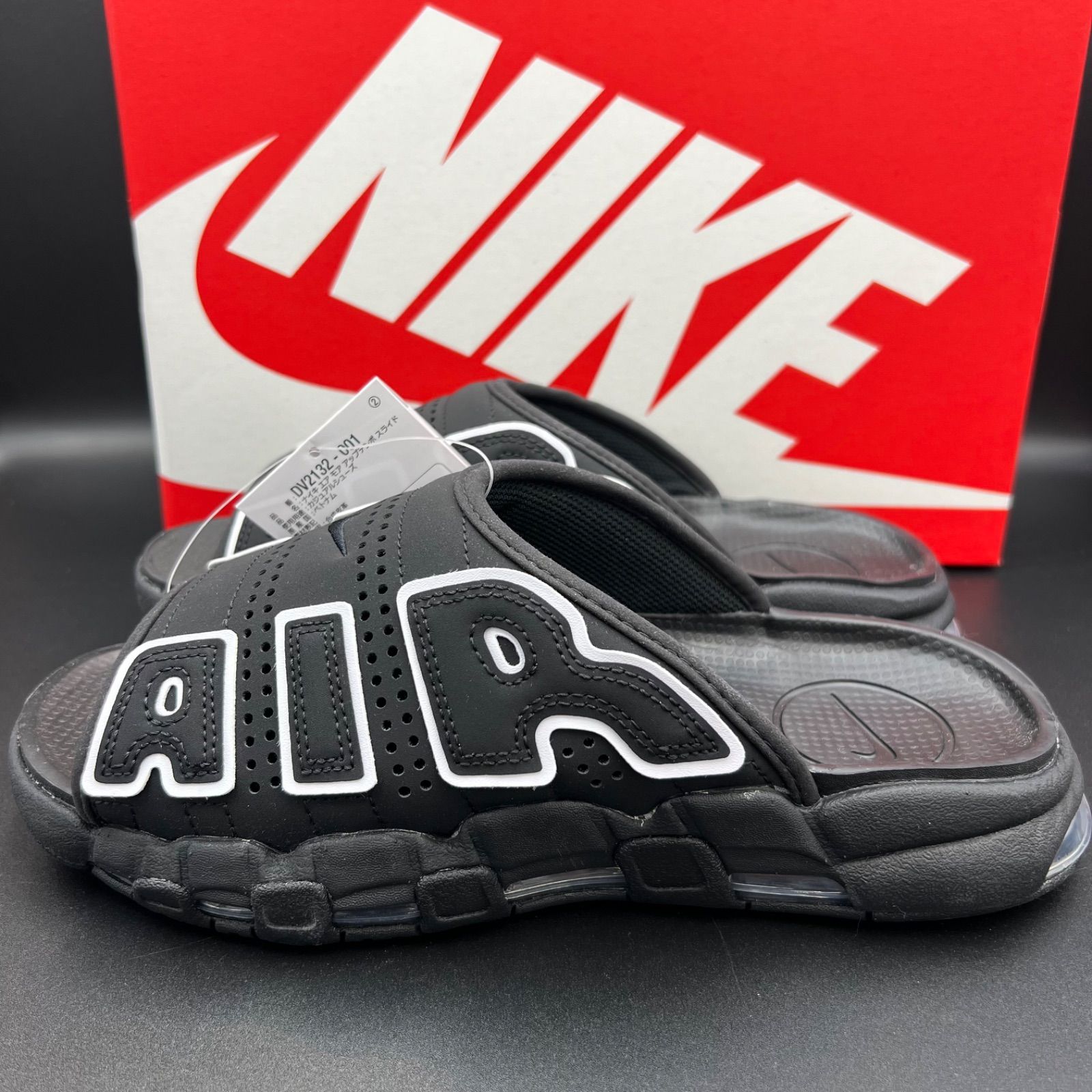 26cmNike Air More Uptempo Slide Black DV2132-001|DV2137-001 ナイキ エアモアアップテンポ スライド ブラック DV2132-001|DV2137-001 サンダル