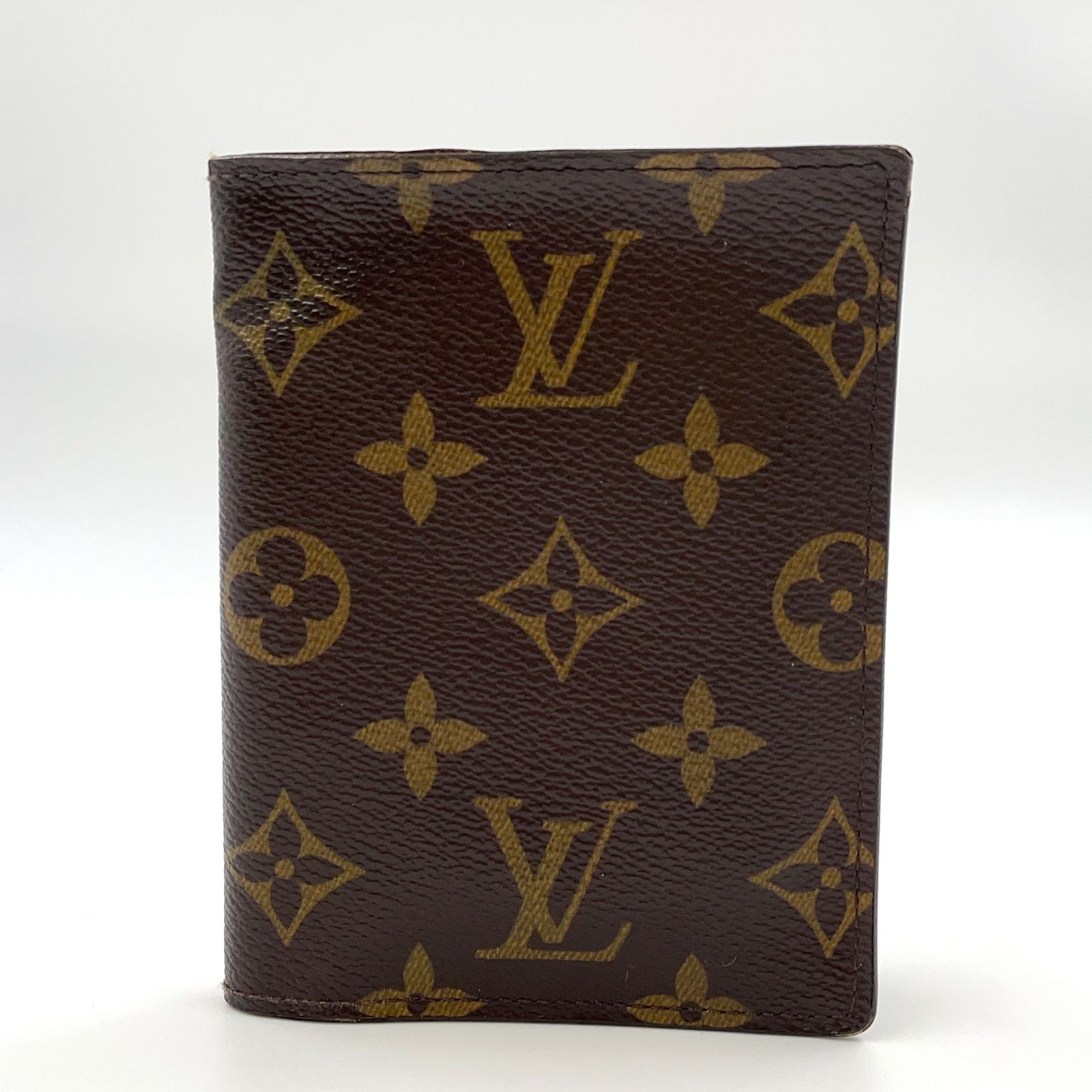 LOUIS VUITTON トリフォルド 2つ折 札入れ モノグラム PVC ブラウン カードケース M61731
