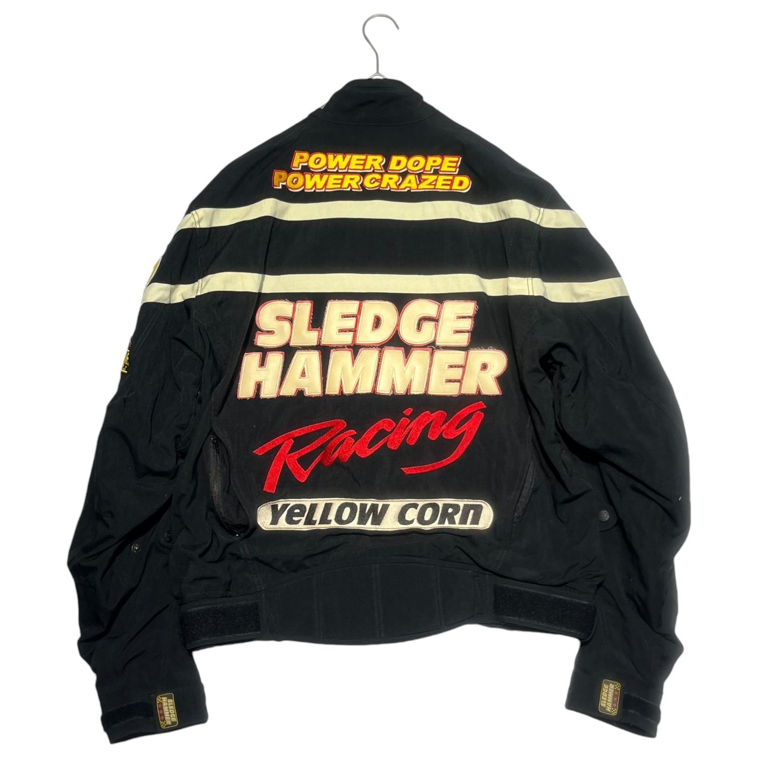 美品★YELLOW CORN レーシングジャケット 刺繍 プロテクター 美品☆YELLOW CORN レーシングジャケット 刺繍 プロテクター