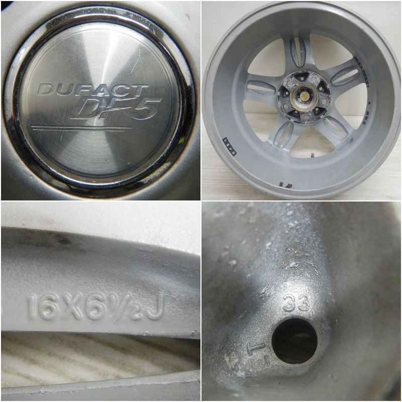 中古 16インチ アルミ DUFACT DF5 4本セット ヴェルファイア