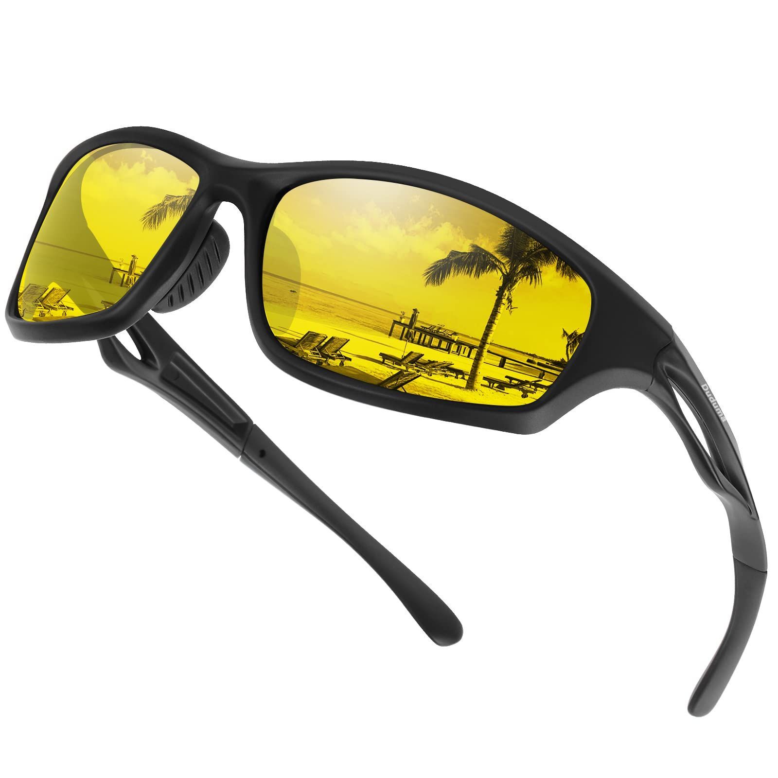 Duduma] サングラス メンズ 偏光 スポーツサングラス UV400 紫外線を ...