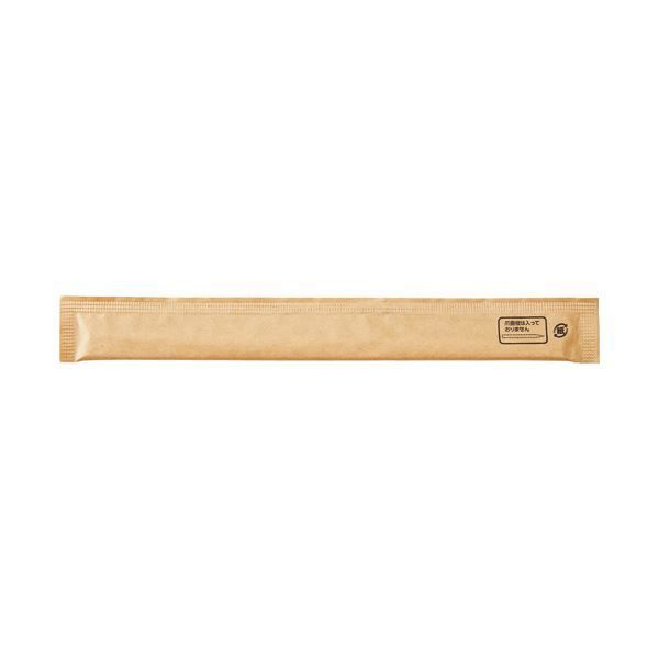 クラフトマン 業務用丸竹紙完封箸爪楊枝なし HK-WB-009 1セット(2000膳:100膳×20パック)