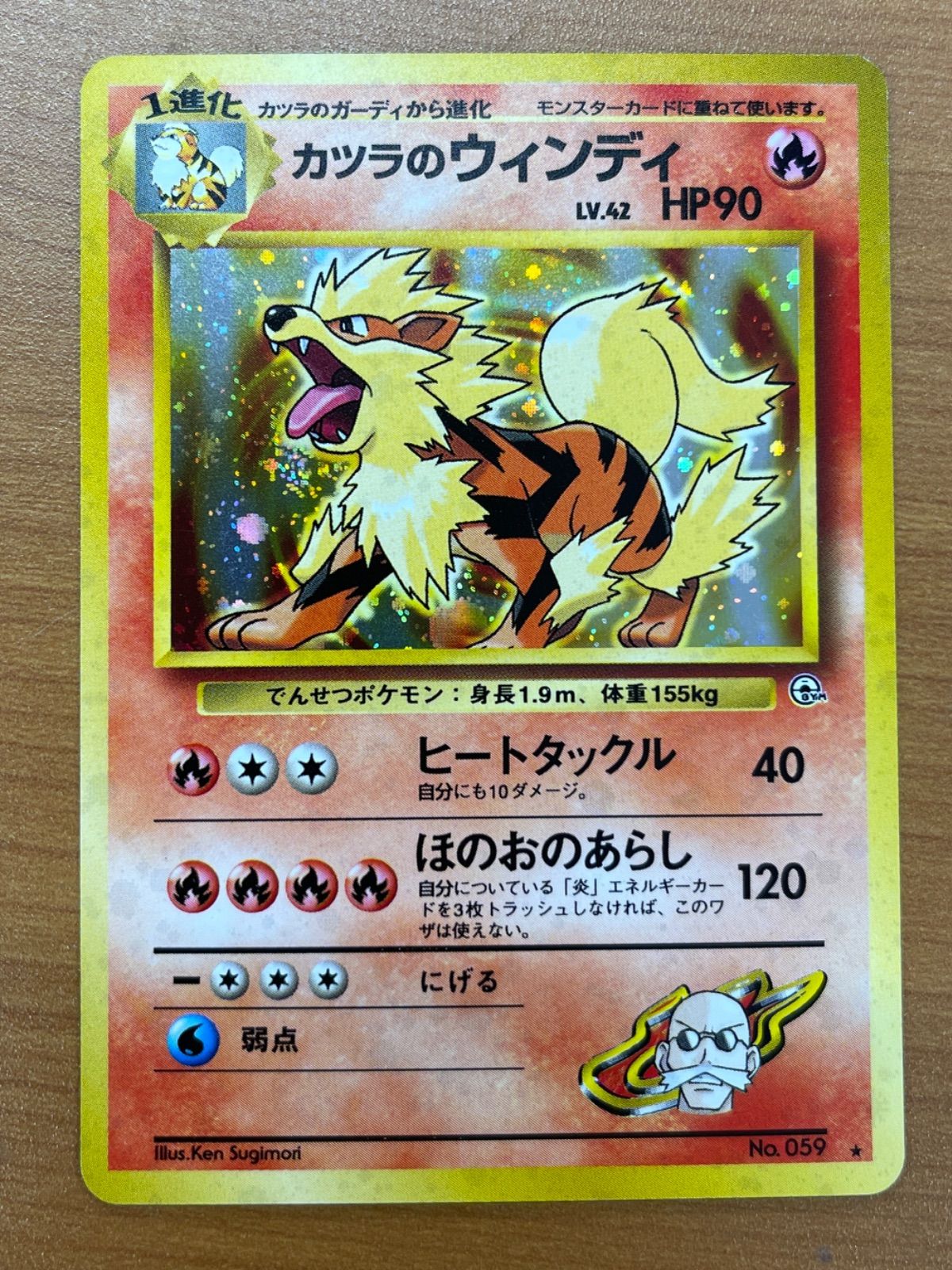 ポケモンカード やさしいウィンディ HP90 カツラのウィンディ　2枚セット 状態A カツラのウィンディ LV.42 HP90 旧裏 No.059 ポケモン