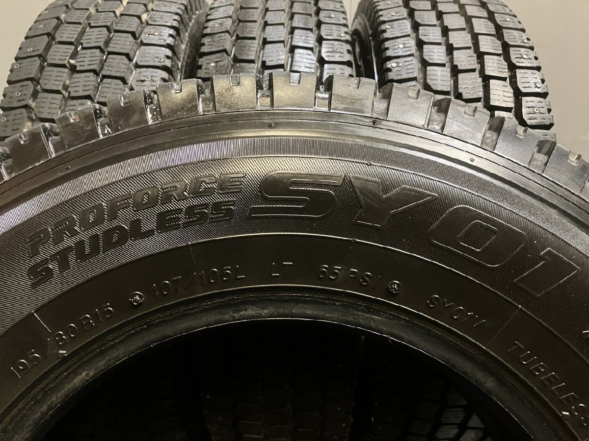 YOKOHAMA PROFORCE SY01 195/80R15 107/105L LT 15インチ スパイクタイヤ 4本 バリ溝 マカロニピン  ハイエース等 (TB824) - メルカリ