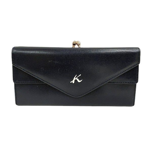 キタムラ レザー がま口 長財布 レディース