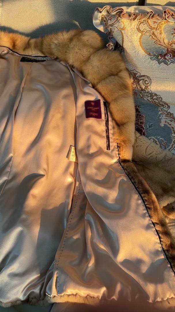 上セーブルファー襟 上質シェアードミンクコートファーコート