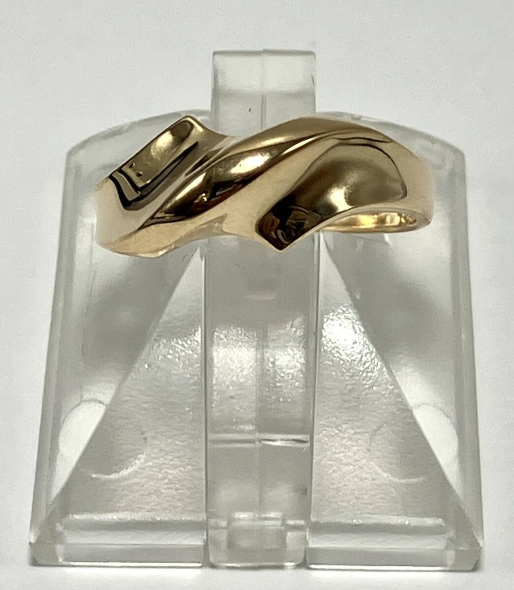 K18リング　9号 K18ダイヤモンド シフトスクエア リング