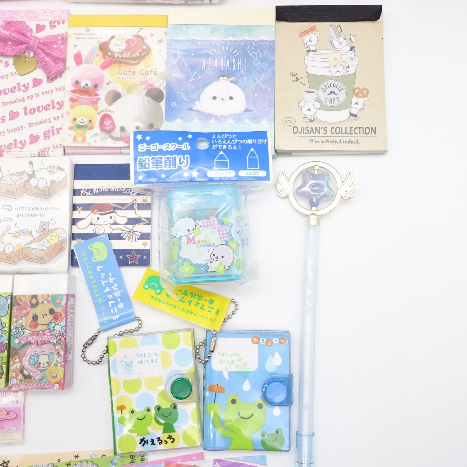 新品 メモ帳5冊セット 平成レトロ まめゴマ リラックマ キキララ キティー 新品 メモ帳5冊セット 平成レトロ まめゴマ リラックマ キキララ