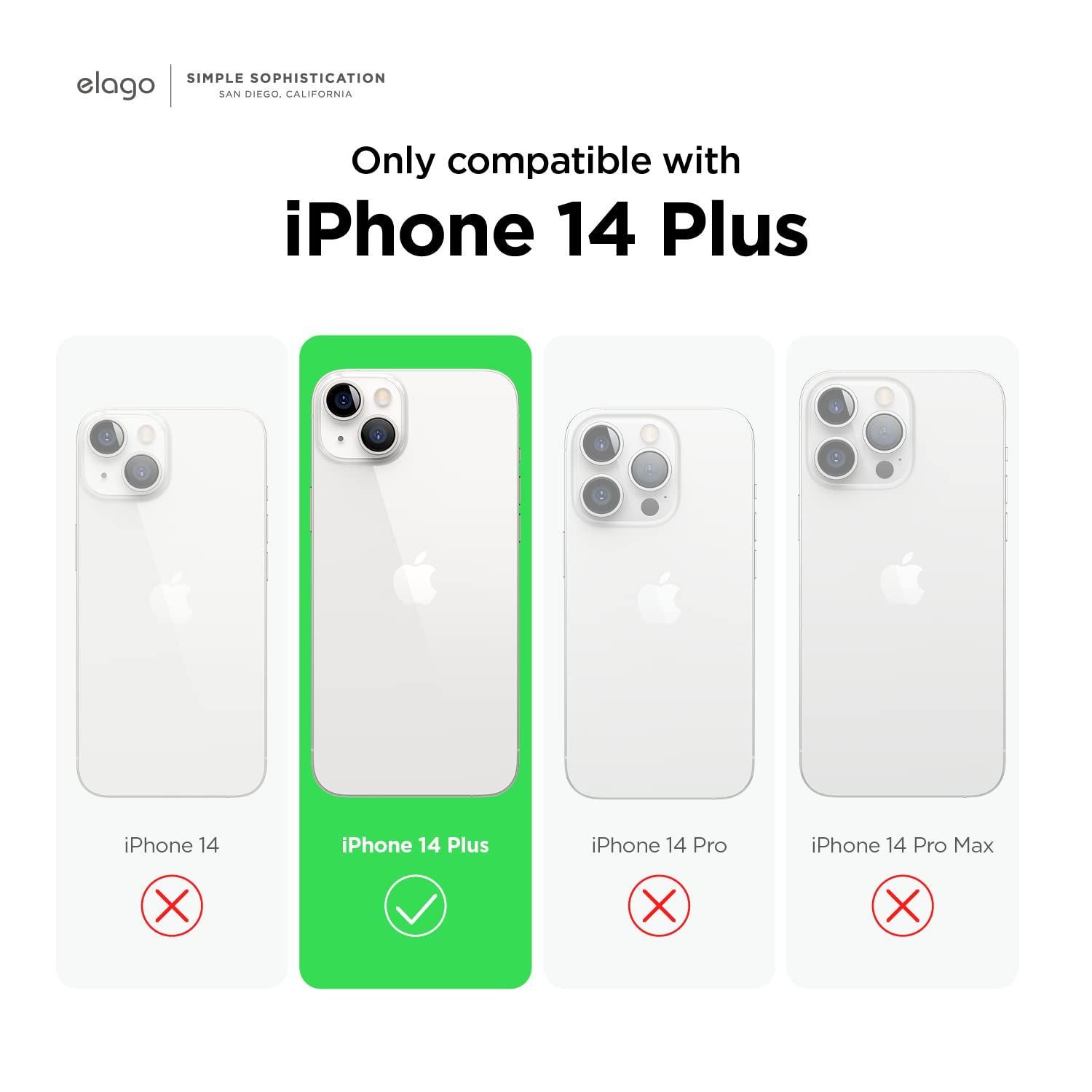 【人気商品】対応 ケース iPhone14Plus カバー 耐衝撃 衝撃吸収 シンプル スマホケース 耐衝撃 薄型 スマホカバー ソフト TPU 使用 耐衝撃ケース スリム iPhoneケース 対衝撃 【elago】 携帯ケース [ Apple iPhone1