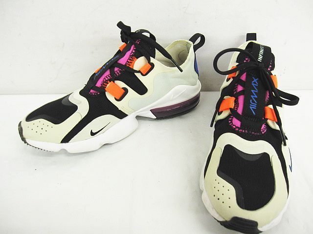 NIKE AIR MAX INFINITY ナイキ エアマックス インフィニティ スニーカー BQ4284-004 22.5cm ベージュ系 LF0001-1218-1