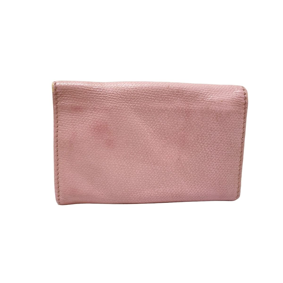 CHANEL シャネル キーケース ココボタン ライトピンク 6連フック ゴールド金具 ラムスキン